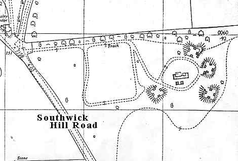 1965 map of the Southwick HAA site