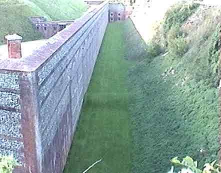 The north ditch of Fort Nelson