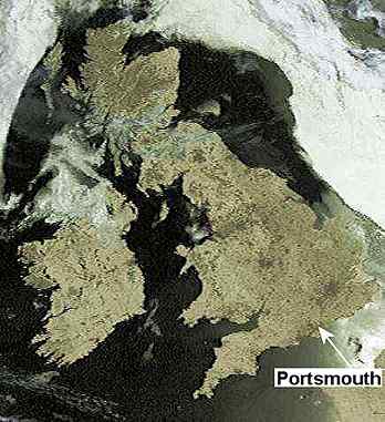 satellite image of the UK